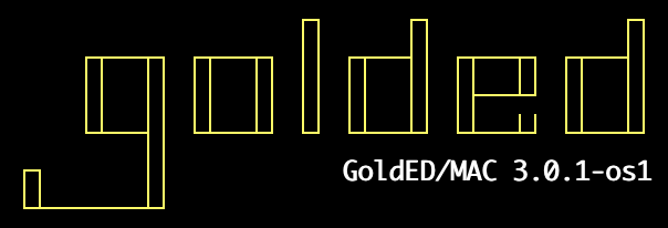 GoldED macOS logo specimen