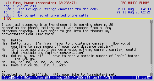 Classic GoldED reader screenshot